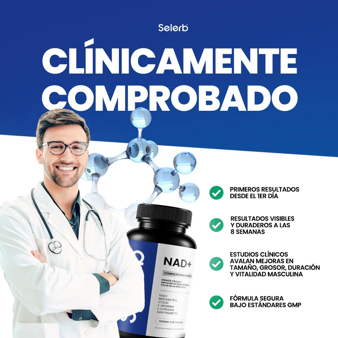 Selerb NAD+ 60 cápsulas | Recupera tu potencia y energía en semanas
