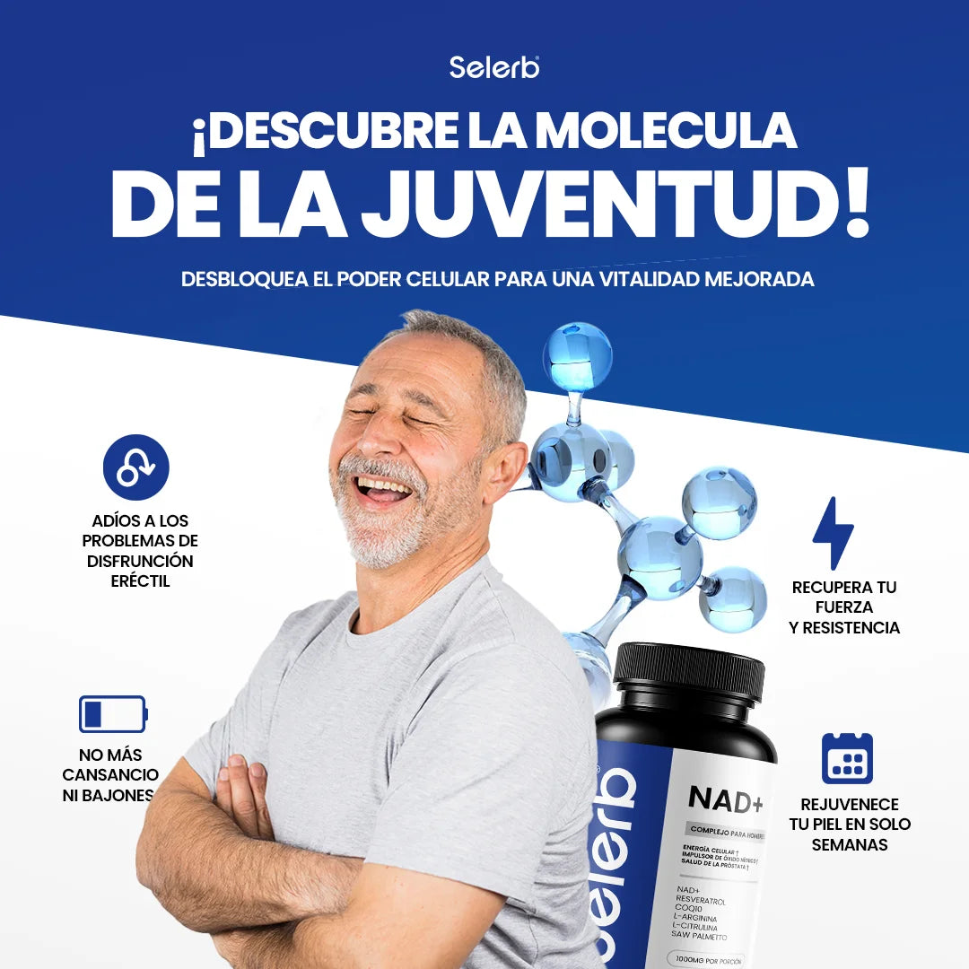 Selerb NAD+ 60 cápsulas | Recupera tu potencia y energía en semanas