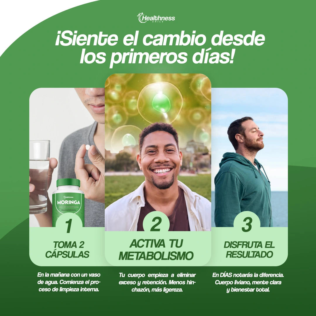 Moringa+® | Adiós cansancio, hinchazón y mente agotada