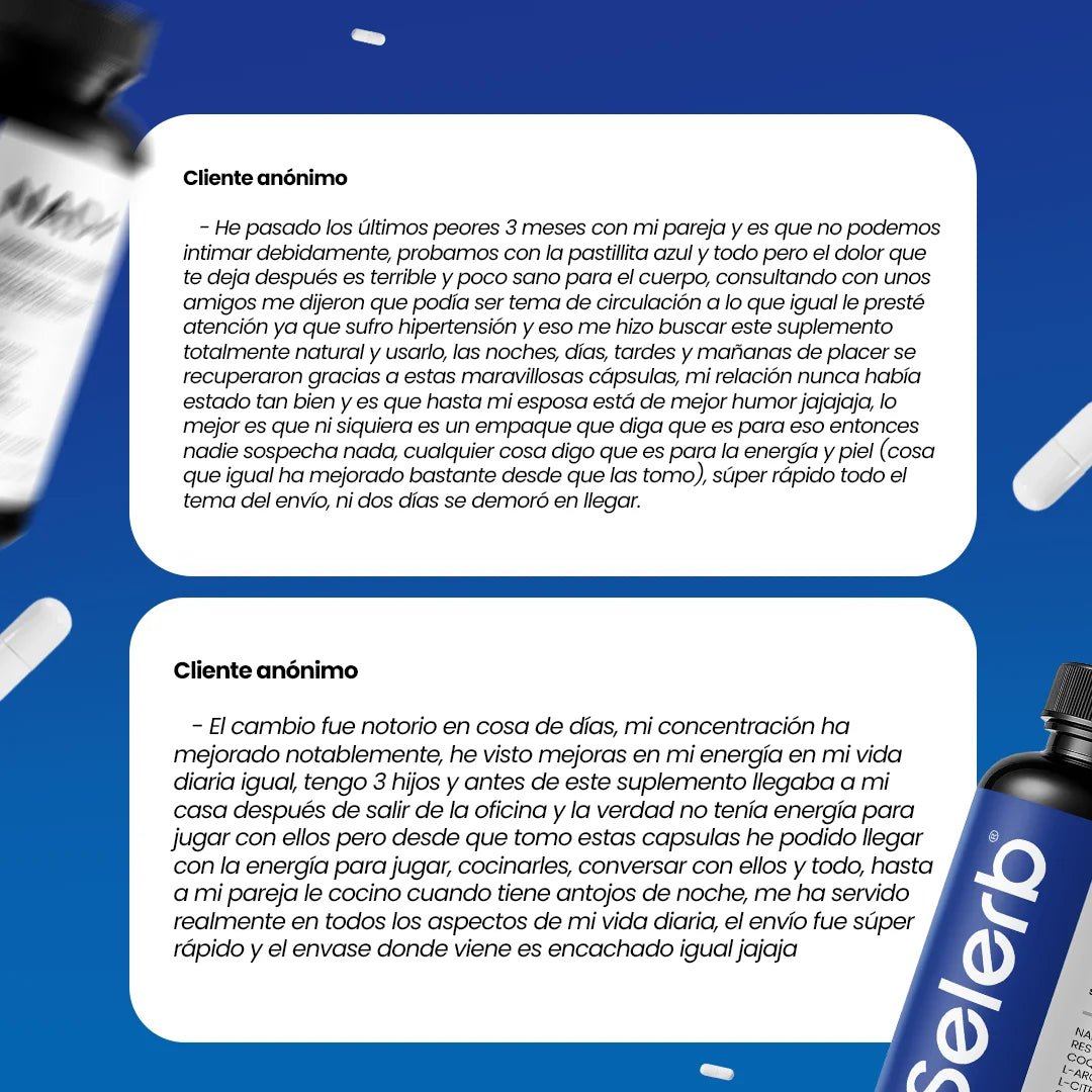 Selerb NAD+ 60 cápsulas | Recupera tu potencia y energía en semanas
