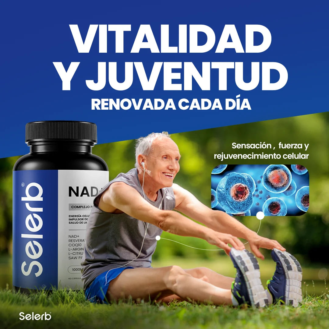 Selerb NAD+ 60 cápsulas | Recupera tu potencia y energía en semanas
