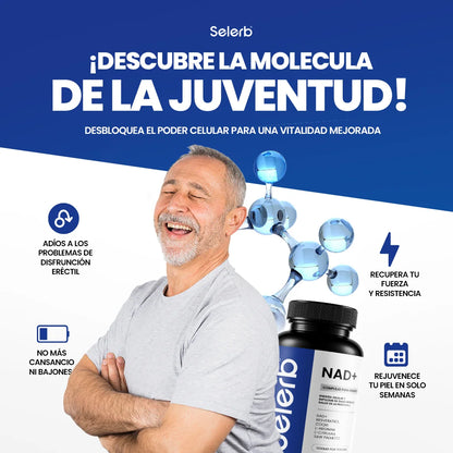 Selerb NAD+ 60 cápsulas | Recupera tu potencia y energía en semanas
