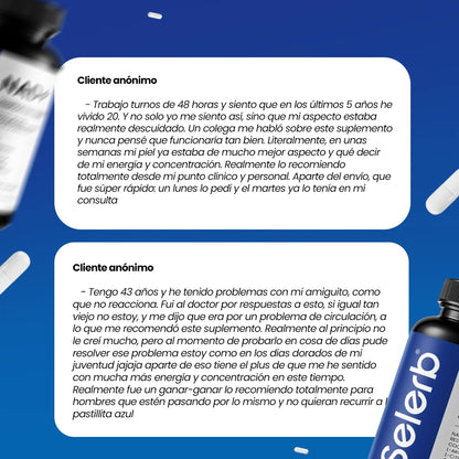 Selerb NAD+ 60 cápsulas | Recupera tu potencia y energía en semanas