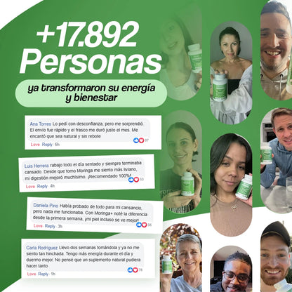 Moringa+® | Adiós cansancio, hinchazón y mente agotada